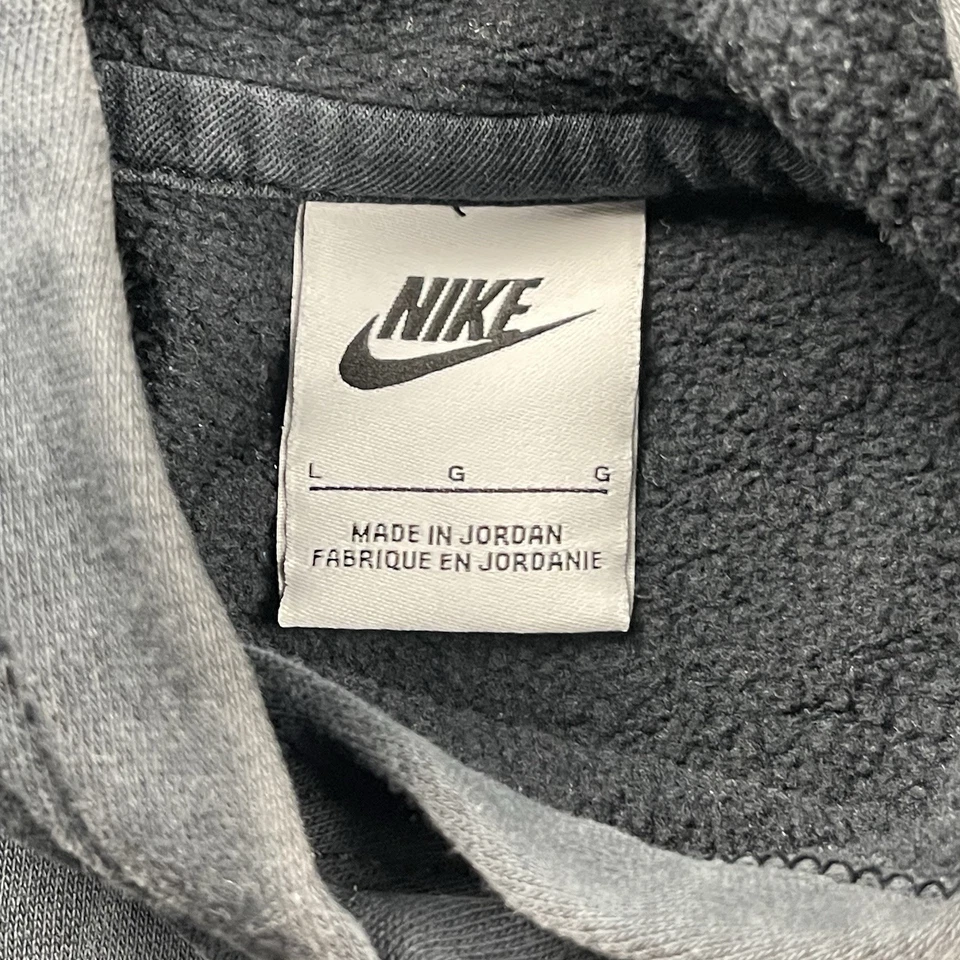 Nike Youth Large Hoodie Black Pullover Sweatshirt Embroidered Swoosh Logo - Image 4 of 4