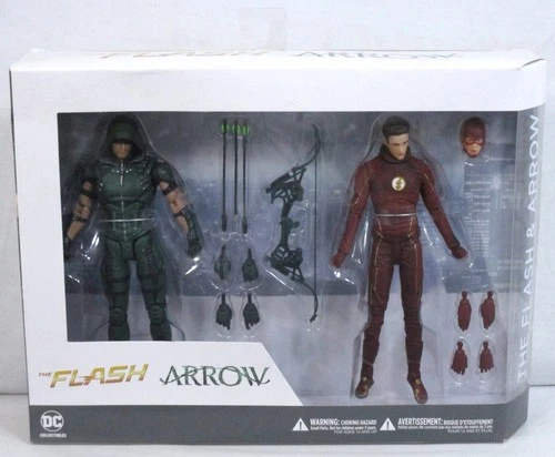 THE FLASH & ARROW Figure 2-Pack MIB CW TV Show DC Collectibles Arrowverse