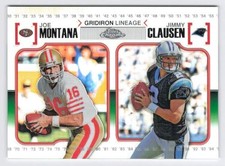 2010 Joe Montana / Jimmy Clausen Topps Chrome Gridiron Lineage /99 #CGL-MC