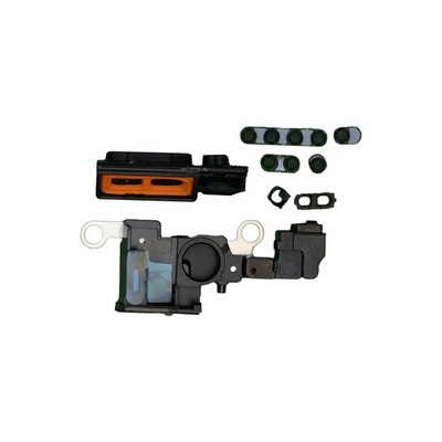 Speaker & Microphone Bracket & Mesh Set for Apple iPhone 14 Black 10 Pack Repair