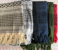 Woven Desert Shemagh Scarf 100 Cotton Many Colors