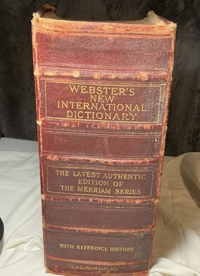 Webster's New International Dictionary The Merriam Series With