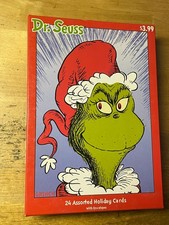 Dr. Seuss Christmas Holiday Greeting Cards 24 Grinch Assorted New In BOX