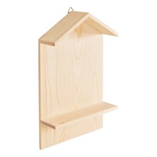VBS Wandregal Haus 20x6x30.5 cm Holzregal Dekoregal für Wohnzimmer Kinderzimmer
