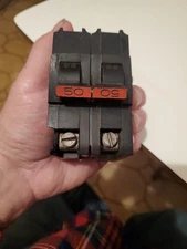 FPE FEDERAL PACIFIC NA250 50 AMP 2 POLE 120/240v Circuit Breaker TYPE NA RED