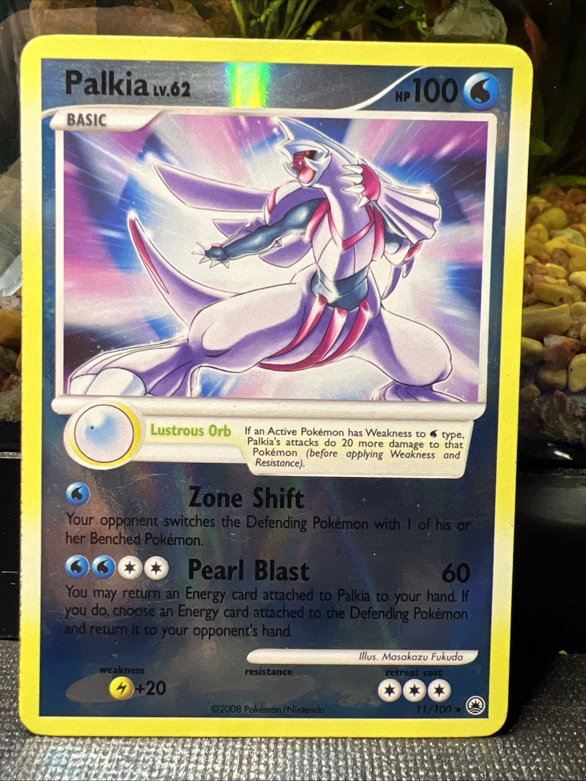 P2164 Palkia Lv.62 Holo - 11/100 Majestic Dawn Pokemon TCG Nm