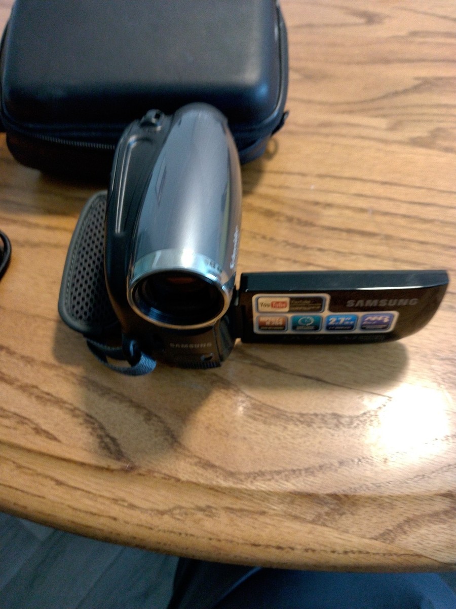 Samsung Camcorder Schneider Kreuznach 34x Zoom w Battery Works | eBay