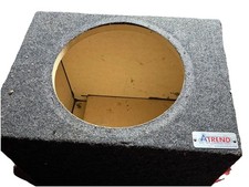 Atrend 12" Single Slot Vented Subwoofer Enclosure - Proudly USA Built for Alpine