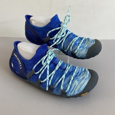 Merrell Vapor Glove 4 Womens Sz 9 Trail Running Shoes Blue Barefoot