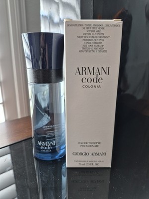 Giorgio Armani Code Colonia 2.5oz Men's Eau de Toilette New Tstr