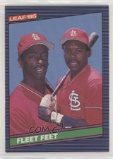 1986 Leaf Canadian Willie McGee Vince Coleman #225 0o37