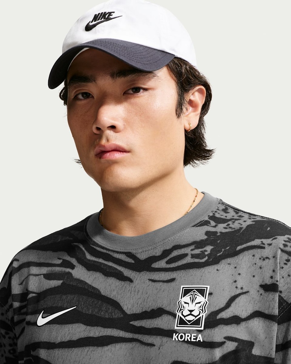 Nike 2026 South Korea KFA AOP Cotton T-Shirt Iron Grey IQ2245-068