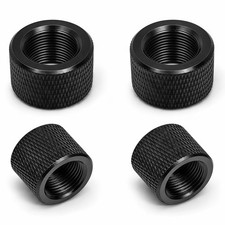4-Pack 2 x 5/8x24 2 x 1/2x28 Thread Protector, 1/2x28, black-2