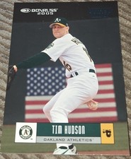 Tim Hudson 2005 Donruss Blue Press Proof Card #'d 100/100 #290 Oakland Athletics