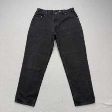 Vintage Levi's 545 Bronze Tab Jeans Mens 38x32 36x32 Loose Fit Black Denim