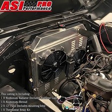 3 Row Radiator Shroud Fan For 1966-1979 Ford F100 F150 F250 Bronco 5.8L V8