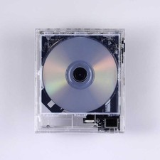 KM5 Instant Disk Audio CP1 Portable Wall-Mountable CD Player Bluetooth Clear New