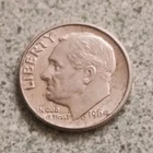 1964 Roosevelt Dime Silver Circulated 10C US Coin