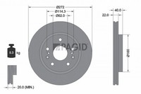 2X Bremsscheibe Pagid 56296NC FüR Suzuki Swift 4 FZ NZ AZG412 ZC72S 4X4 ZD72S