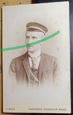 Burschenschaft Saxo-Silesia Freiburg - 1892 - Fritz Barkow - CDV / Studentika