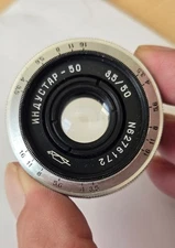 Vintage SLR Silver KMZ Industar 50 3,5 50mm Zenit lens M39 portrait L39