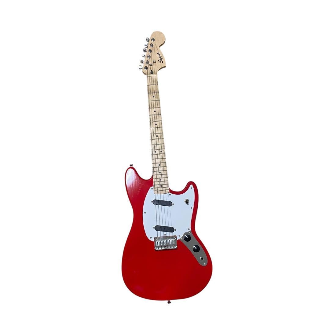 Squier by Fender Mustang Red Short Scale Maple Neck Electric
