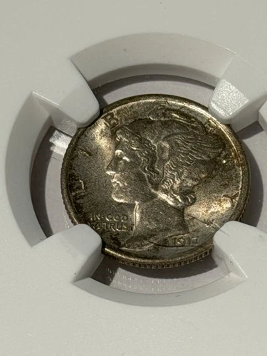 1917 Mercury Dime NGC MS63 FB Full Bands 90% Silver Gem BU Better Date