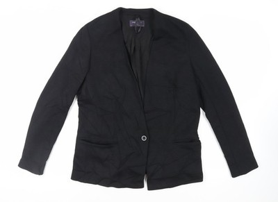 Marks and Spencer Damen Sakko Blazer schwarz Größe 14 Knopf