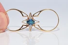 Vintage Circa 1980s 18k Gold Natural Diamond And Emerald Sapphire Two Face Ring