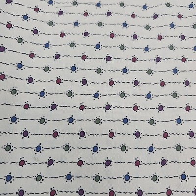 2013 Andover Fabrics Downton Abbey Lady Mary Dotty Stripe Cotton Fabric 38''x44'' 