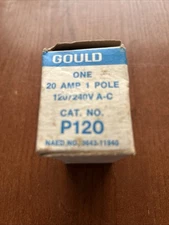 Gould ITE Pushmatic P120 Breaker 20A 1 Pole HACR Type Bulldog Siemens NOS