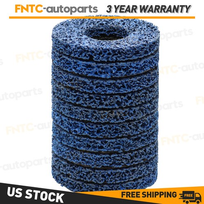 #ad 10* 4.5#x27;#x27;×7 8quot; Poly Strip Disc Wheel Paint Rust Removal Clean For Angle Grinder $28.36