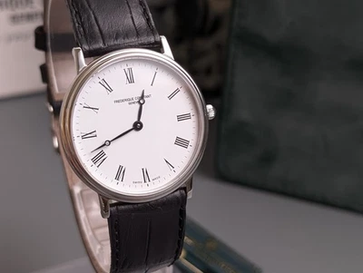 Montre Homme Frédérique Constant FC235X3S5/3S6 Cadran Romain Blanc Quartz... - Photo 1/4