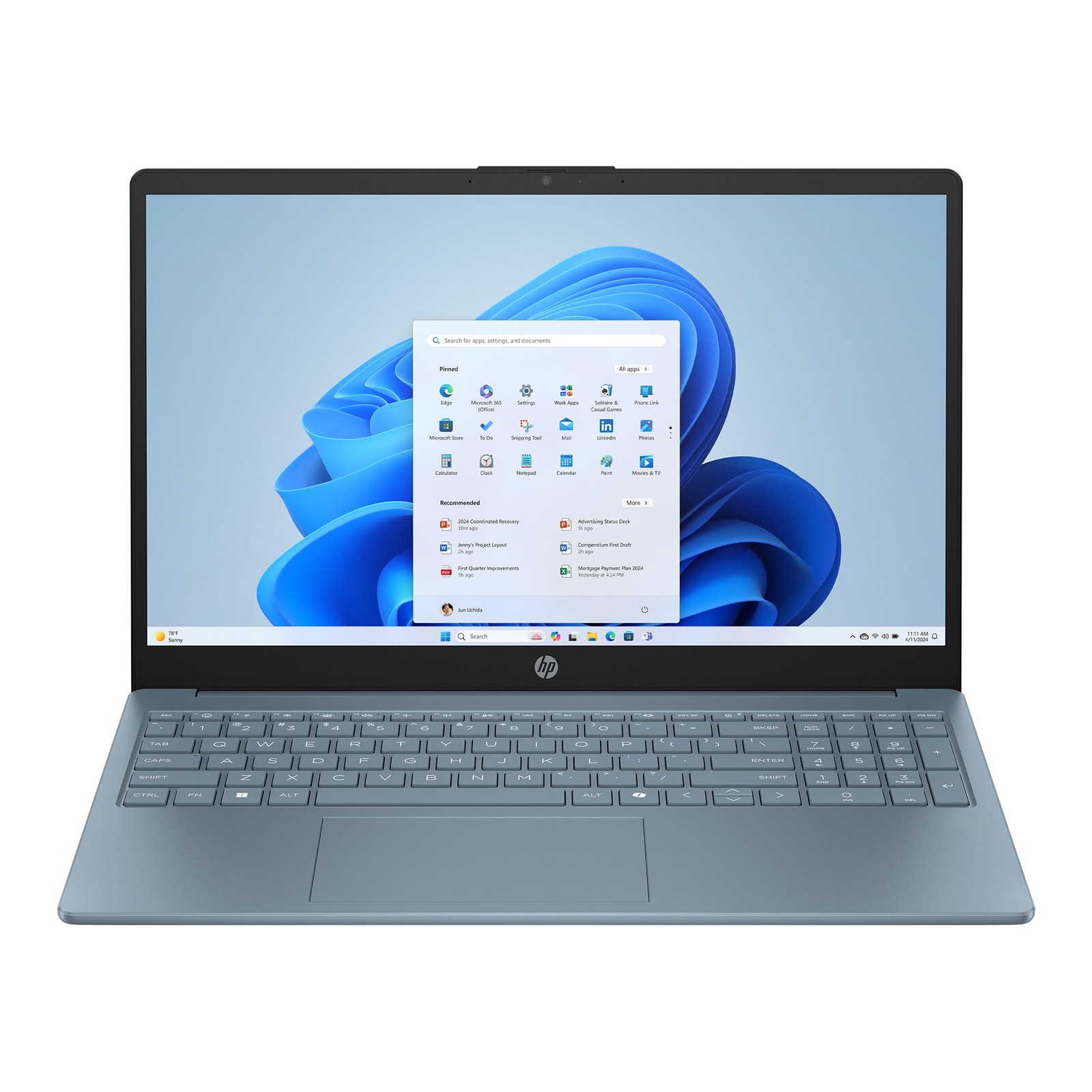 HP 15.6 Inch HD Laptop, Intel Pentium N200 Processor, 4GB RAM, 128GB SSD,