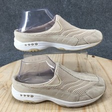 Easy Spirit Shoes Womens 7.5 M Beige Traveltime Slip-On Clogs Mule Comfort