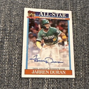 その他 AUTOGRAPH BOOK CARD 4/25 JARREN DURAN Jarren Duran All Star | eBay