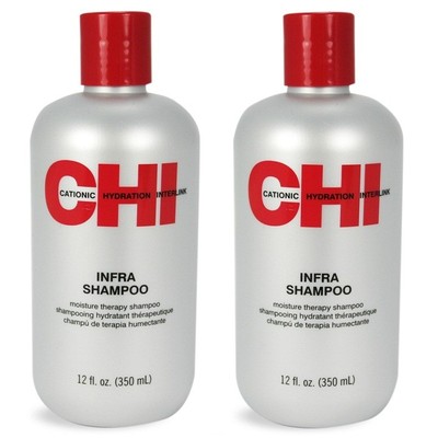 2 x Farouk CHI Infra Shampoo 12 oz ( MOISTURE THERAPY SHAMPOO ) ~2 Pack~