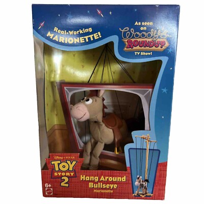 Vintage 1999 Toy Story 2 Hang Around Bullseye Marionette Mattel NEW NOS NIP