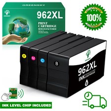 4PK 962XL Ink for HP 962 OfficeJet 9010e 9015e 9016 9018 9020 9025 9028 Printer