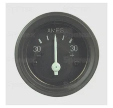 Sparex, S.61162 Gauge, Ammeter, Blk, Raised Bezel, 30amp for Ford 2N, 600, 700,