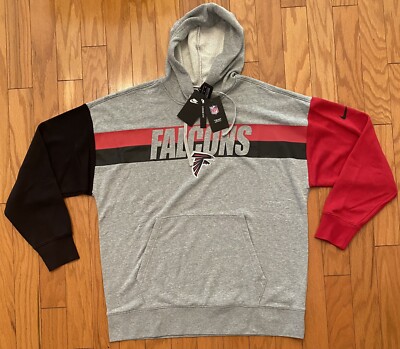 NEW Nike Men's NFL Atlanta Falcons Heritage Tri-Blend Hoodie NKBV-099L Medium