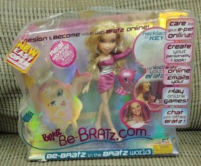 Bratz Doll Chloe New, open package missing USB necklace  Mouse,Pad