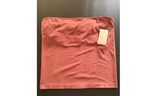 Women's Seamless Tube Top With Built In Bra- A New Day™ Rust L
