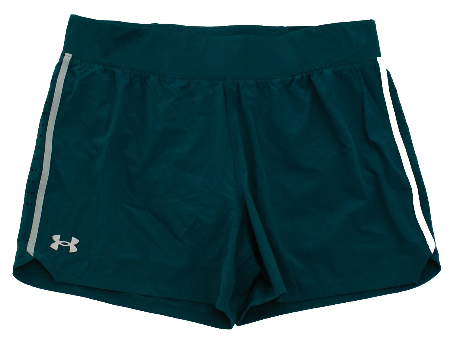 Under Armour Men's XL Teal UA Speedpocket Brief Lined Running Shorts Wicking