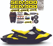 SEADOO SPARK 3 UP 2015 - 2022 Graphics / Decal / Sticker Kit YELLOW