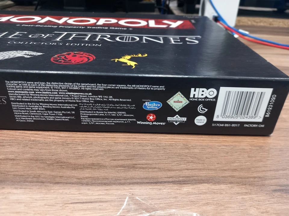Monopoly Game of Thrones Collector's Edition Board Game Property Trading Game - Image 3 of 4