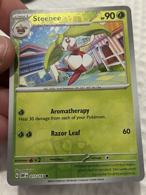Steenee 017/197 Reverse Holo | S&V Obsidian Flames | Pokemon Card