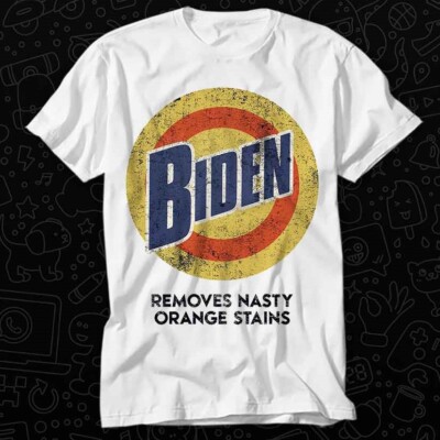 T-Shirt Anti Trump Biden Waschmittel lustig entfernt hartnäckige orangefarbene Flecken 535