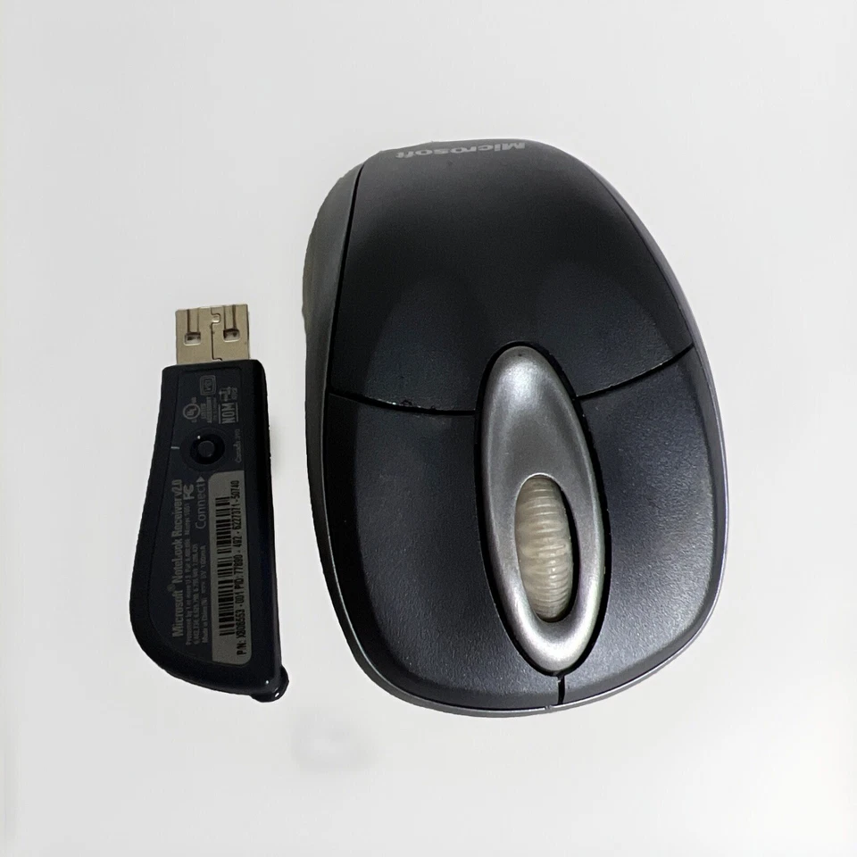 Microsoft Wireless Notebook Optical Mouse 3000 MSK-1056 & USB Receiver. - Image 2 of 4