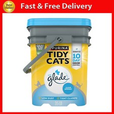 Purina Tidy Cats Clumping Cat Litter, Glade Clear Springs Deodorizing, Low Dust,